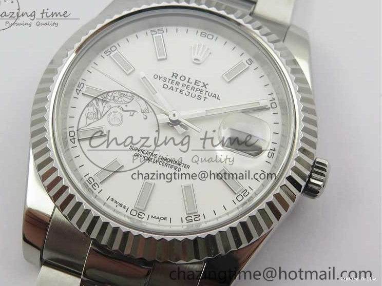 0130 DateJust 126334 SS Noob 1:1 904L Best Edition White Dial Stick Markers on Oyster Bracelet A MultiPurpose 3172